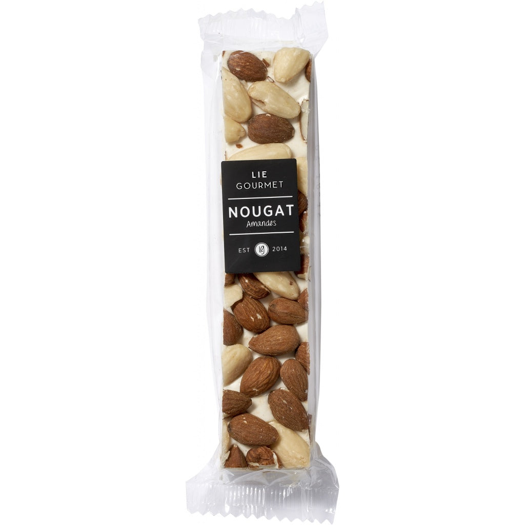 Lie Gourmet Fransk nougat m. mandler - hvid - Bahne